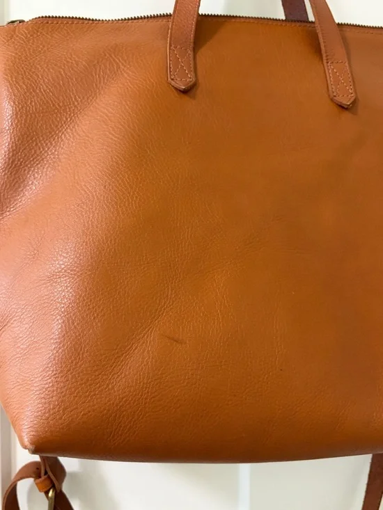 Madewell, The Transport Satchel, English Saddle, Tan Brown, Crossbody Bag - Picture 3 of 16